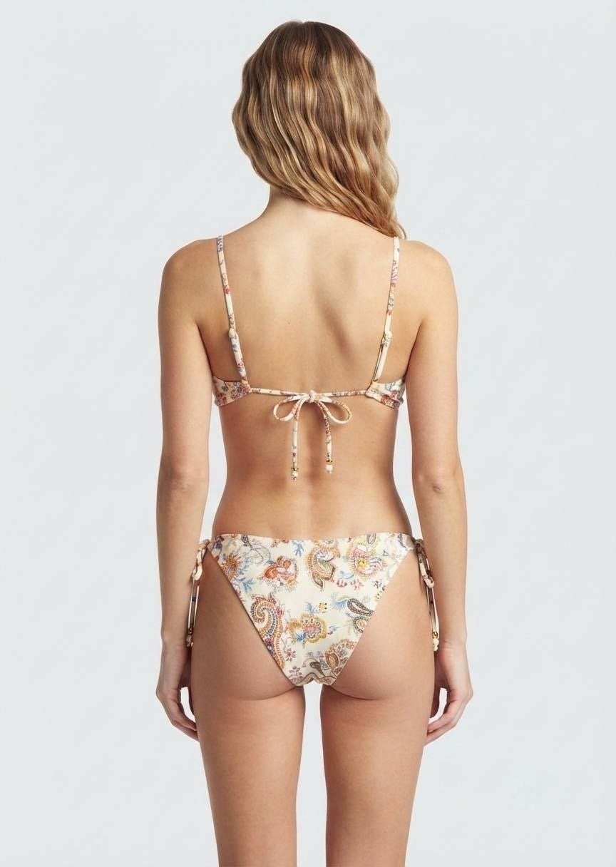 Shein Paisley Floral Print Bikini Set