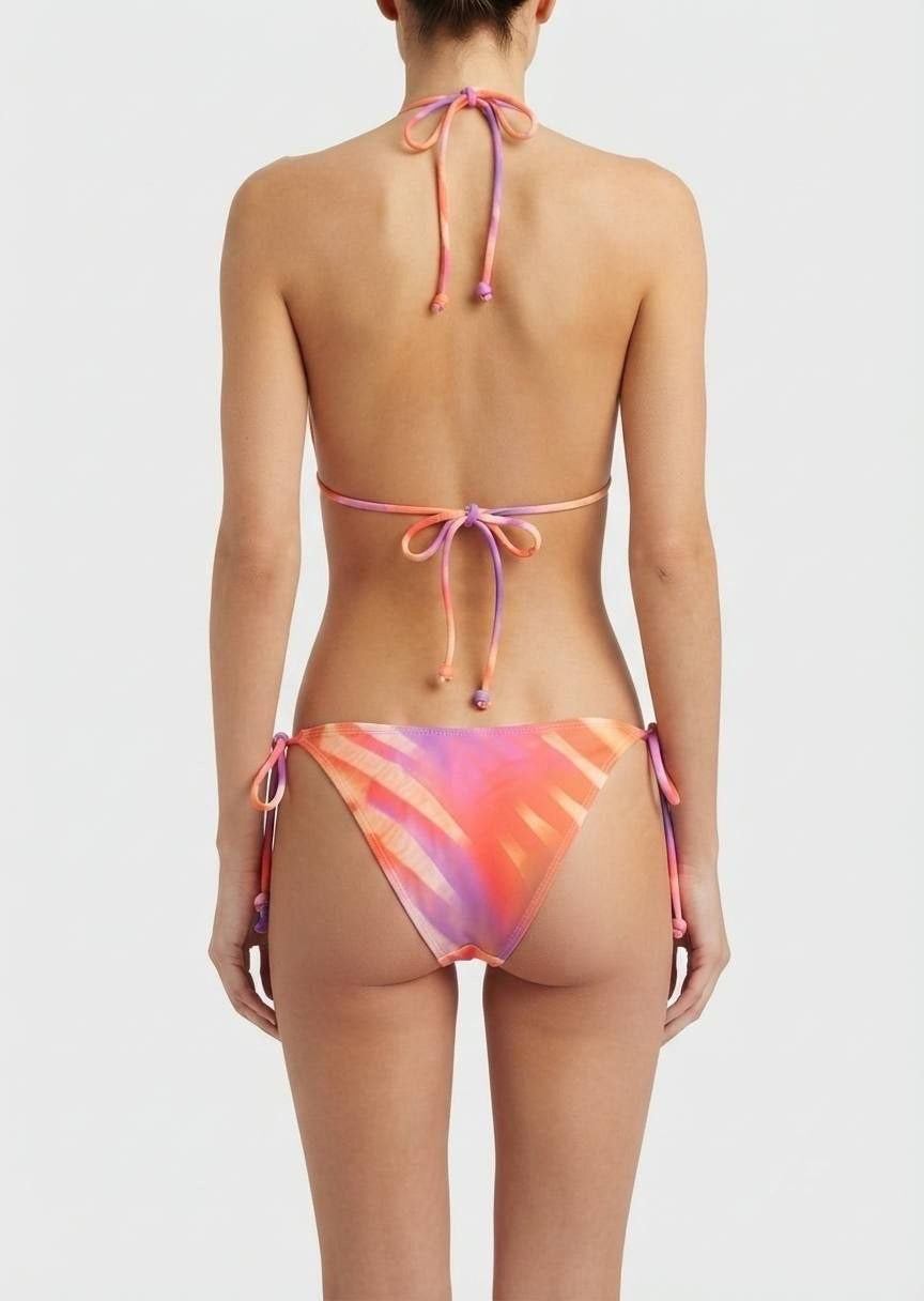 Shein Floral Print Halter Bikini Set