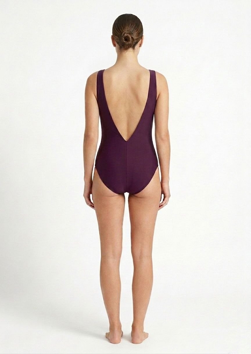 Surplice Wrap One-Piece Swimsuit