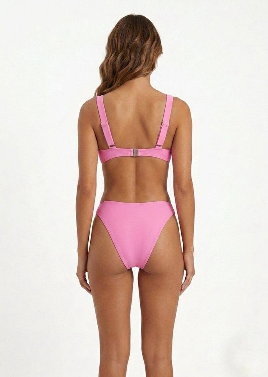 SHEIN Pink Underwire Bikini Set