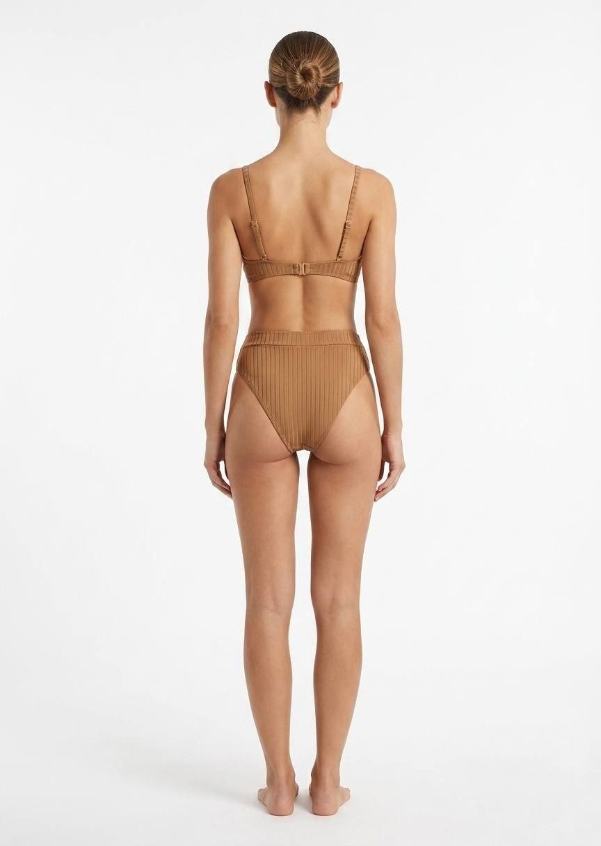 SHEIN Ribbed Underwire Bikini Set