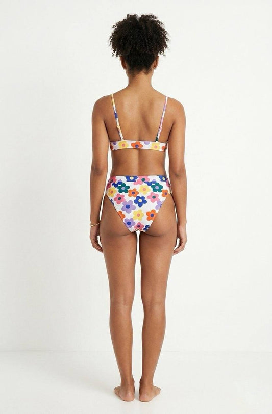 Women's Floral Print High-Waisted Bikini Set