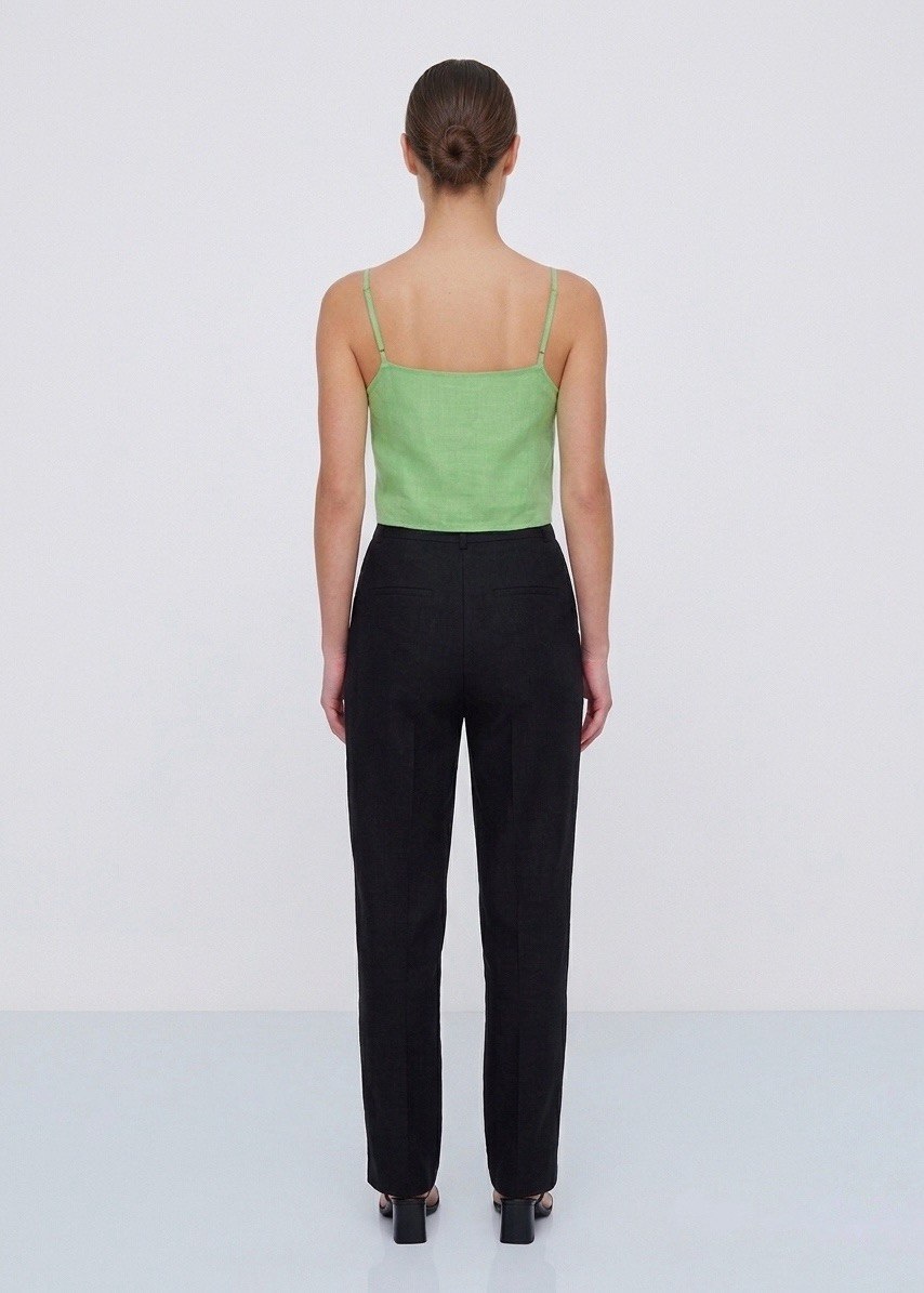 ONLY – Linen Blend Tie-Front Camisole Top