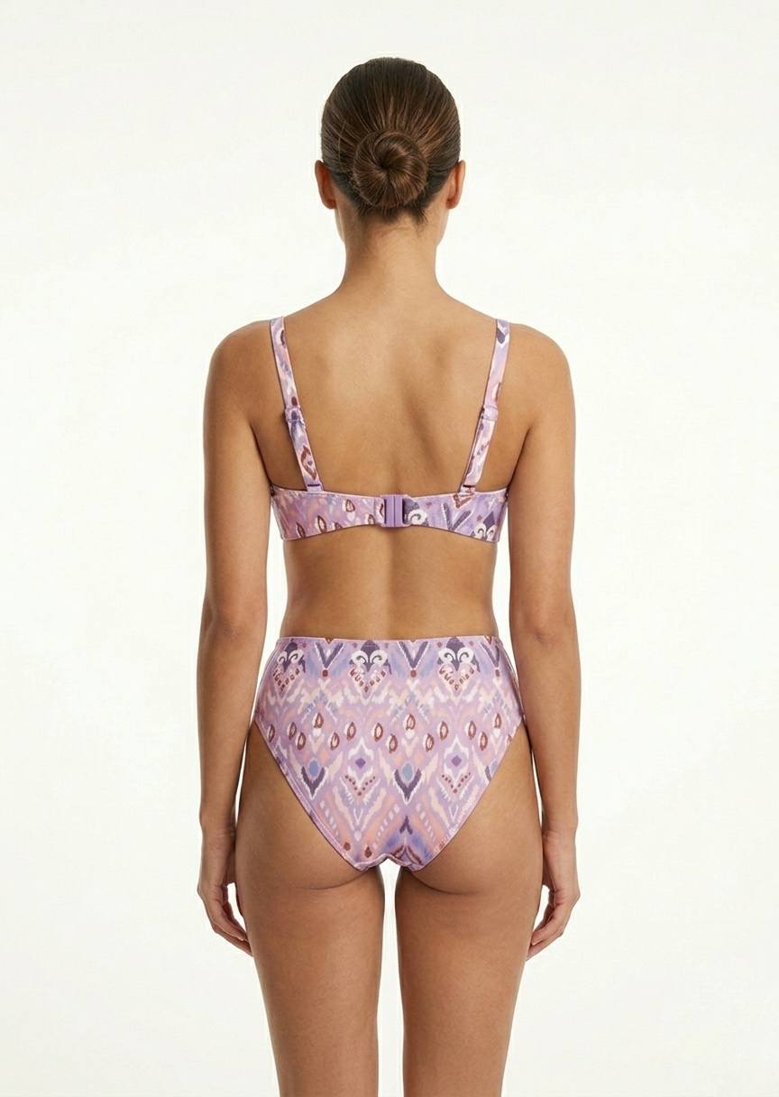 TU BRAND Patterned High-Waisted Bikini Set