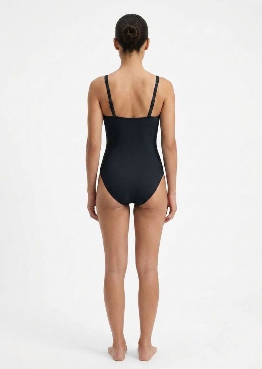 TU BRAND Twist-Front One-Piece Swimsuit