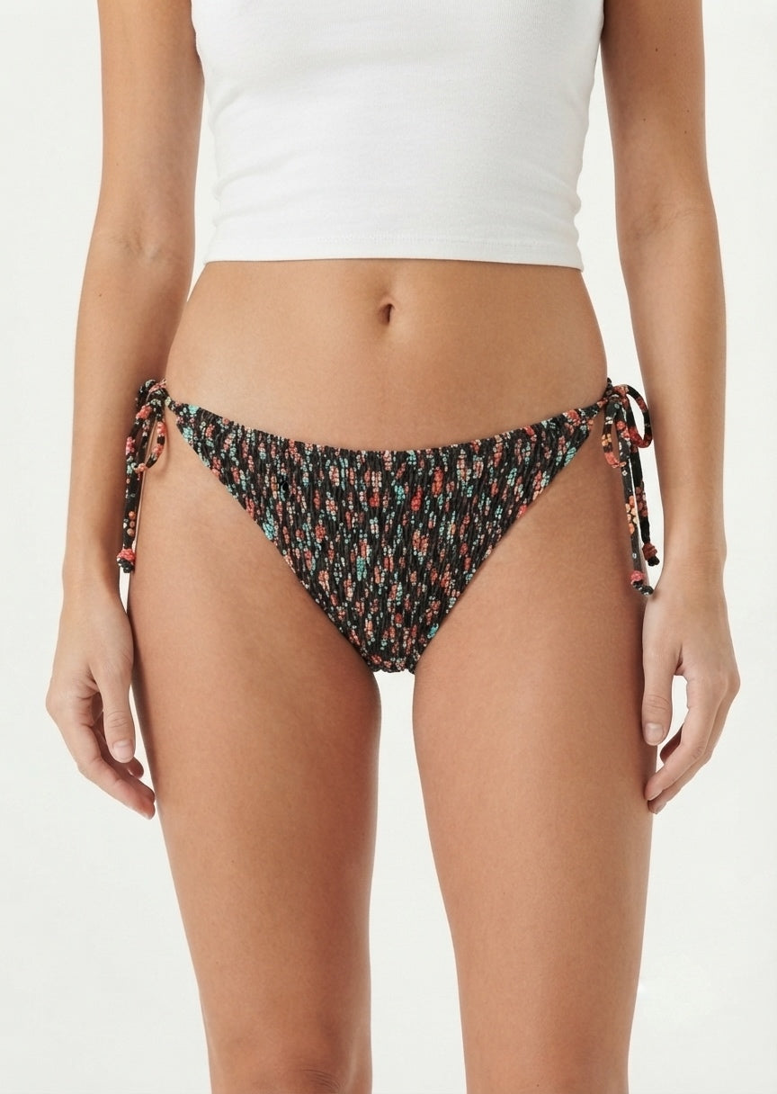 Shein Floral Side-Tie Bikini Bottom
