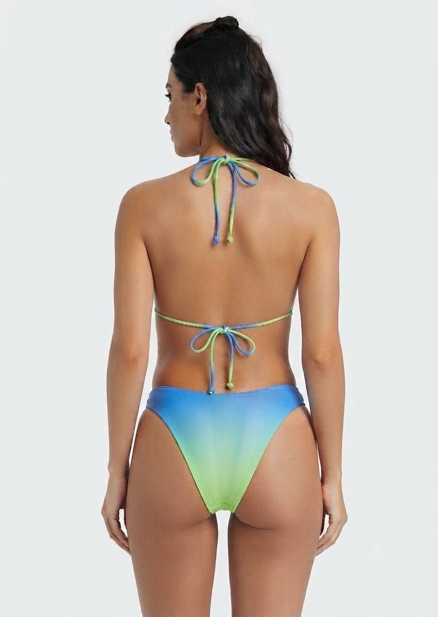 SHEIN Ombré Heart-Ring Cut-Out Bikini Set