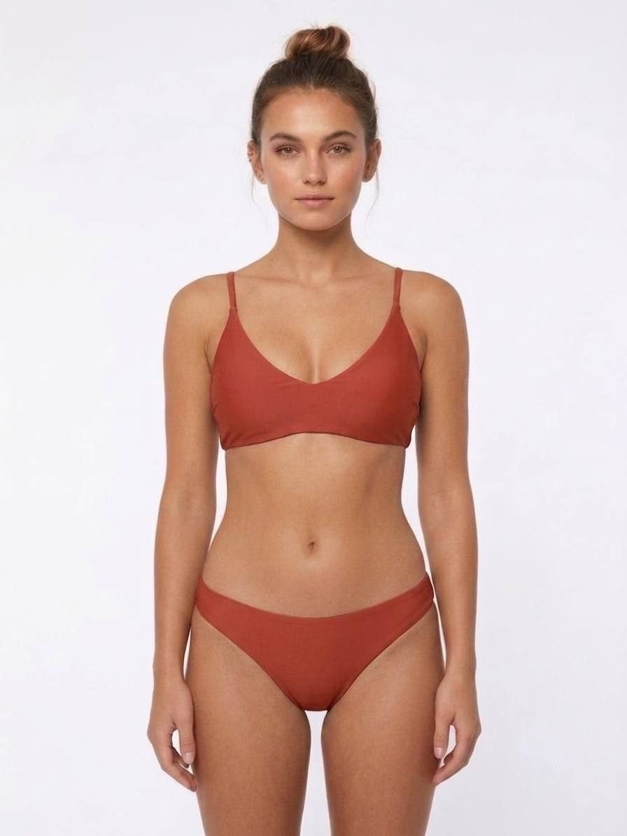 SHEIN Minimalist Criss-Cross Back Bikini Set