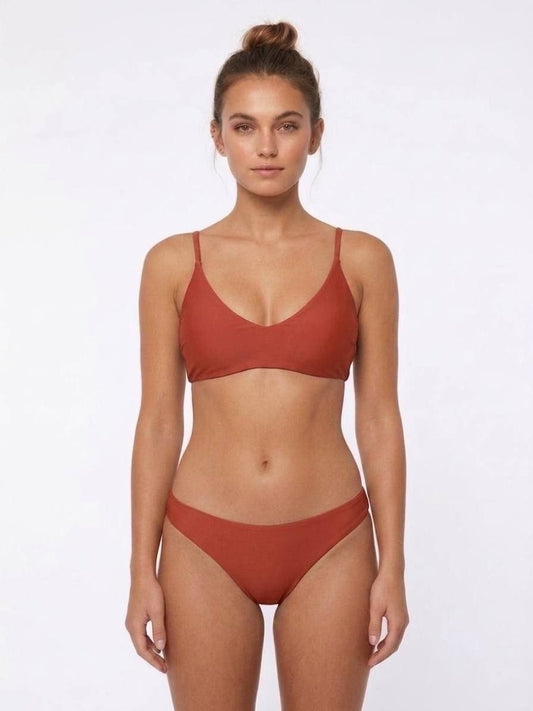 SHEIN Minimalist Criss-Cross Back Bikini Set