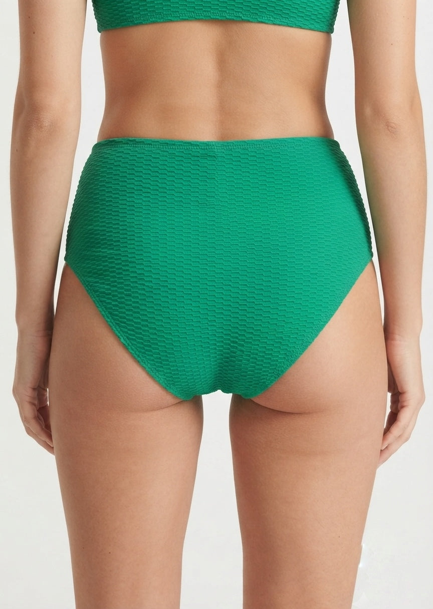 Textured Green Bikini Bottom