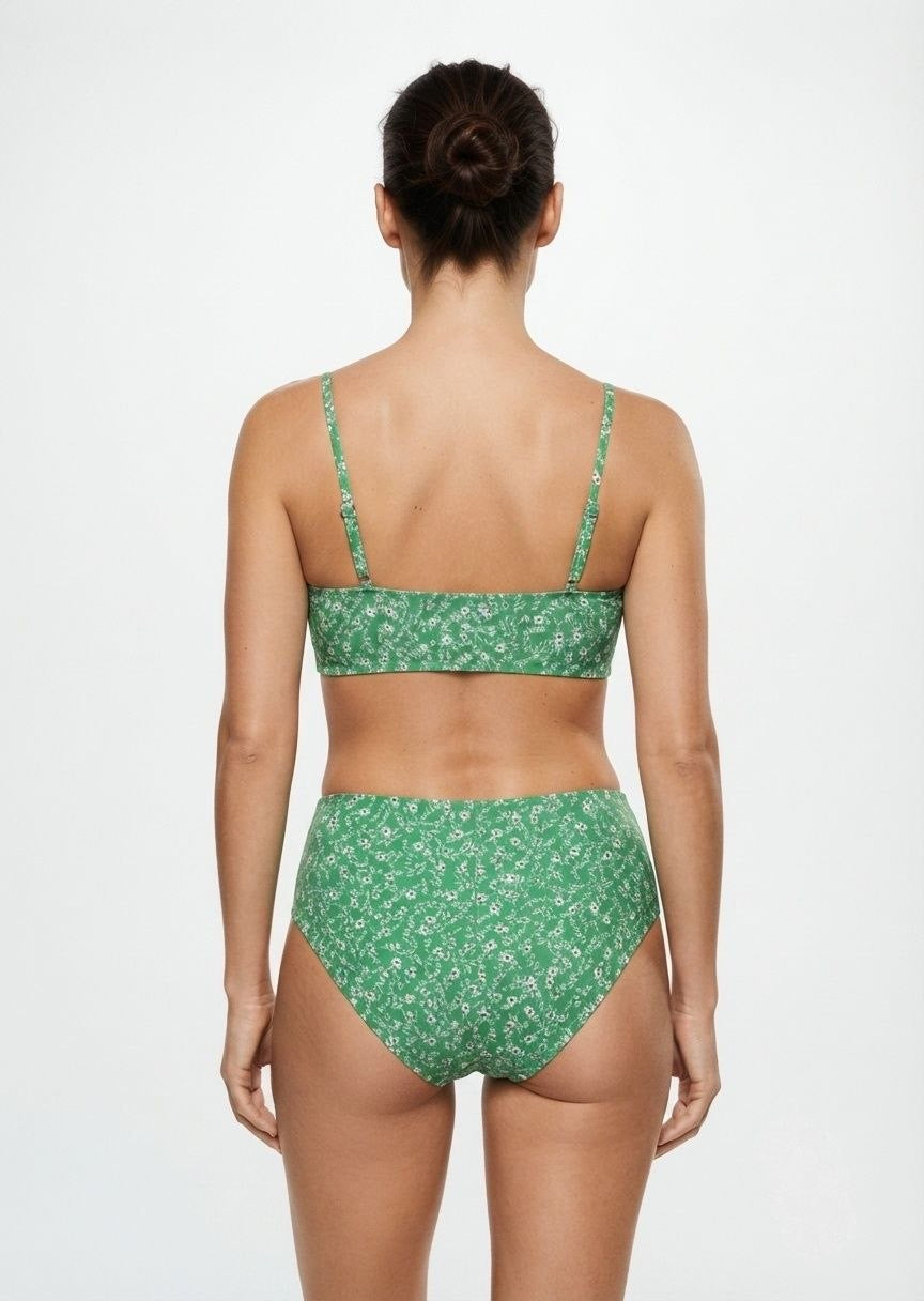 SHEIN Floral Print High-Waisted Bikini Set