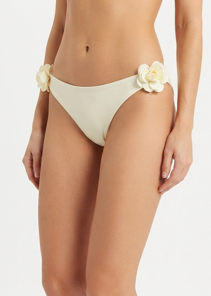 SHEIN Floral Applique Bikini Bottom