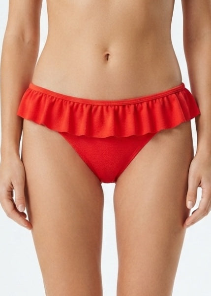 Defacto Red Ruffle Bikini Bottom