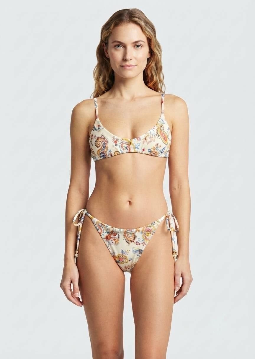 Shein Paisley Floral Print Bikini Set