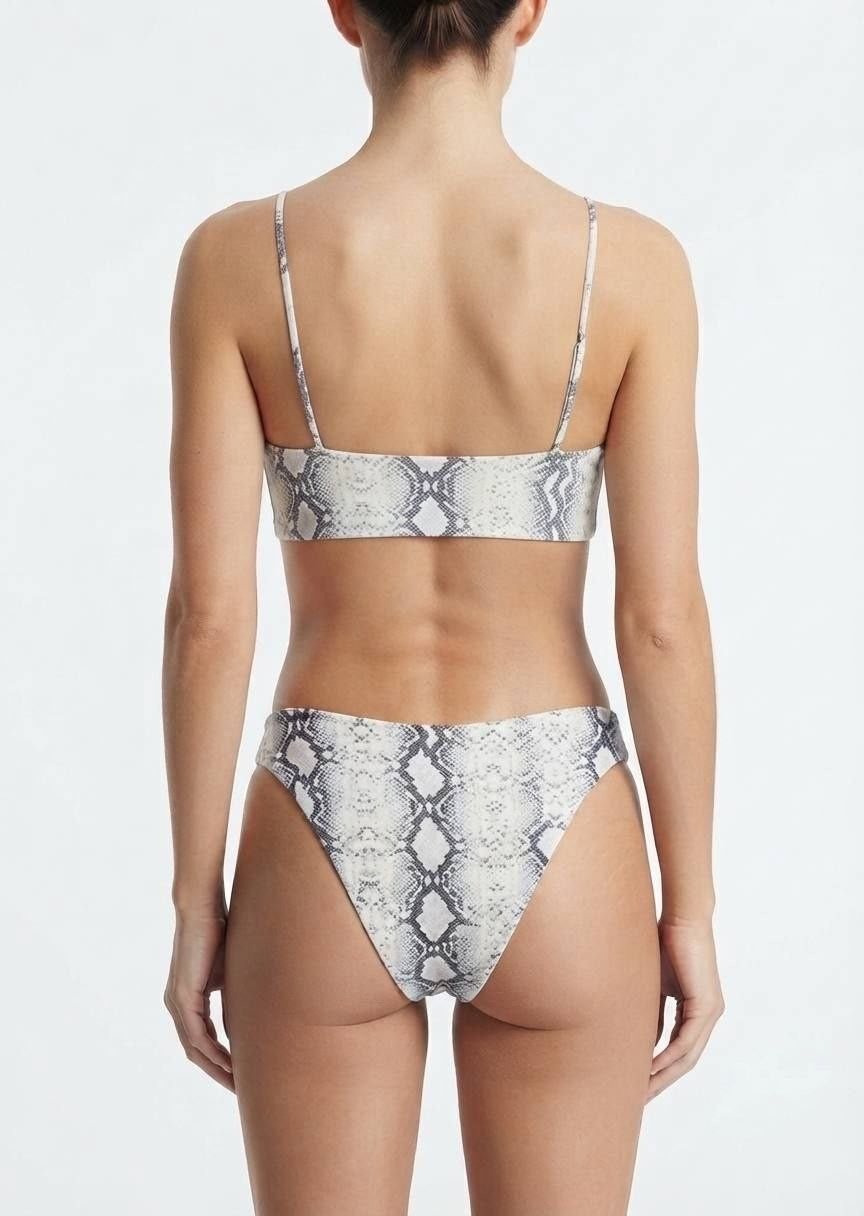 Shein Snakeskin Print Bikini Set