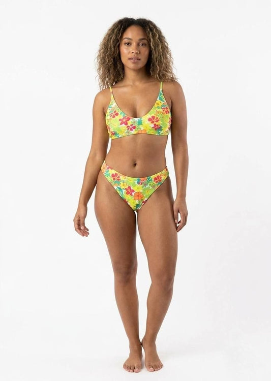 SHEIN Floral Print Cross-Back Bikini Set