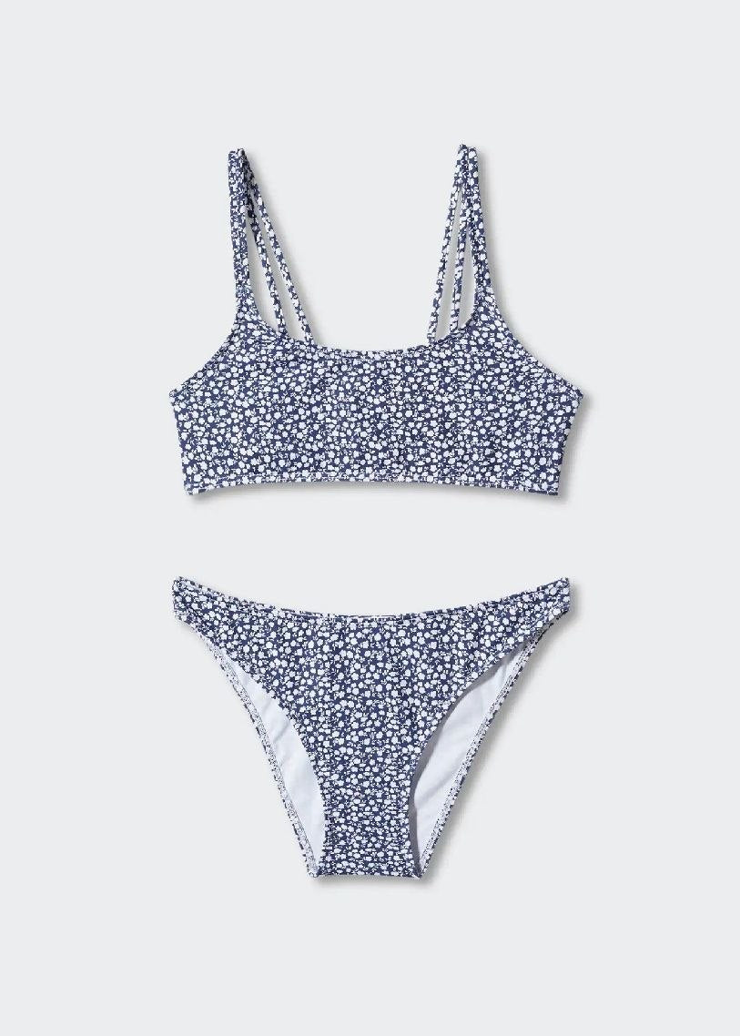 MANGO Floral Print Bikini Set