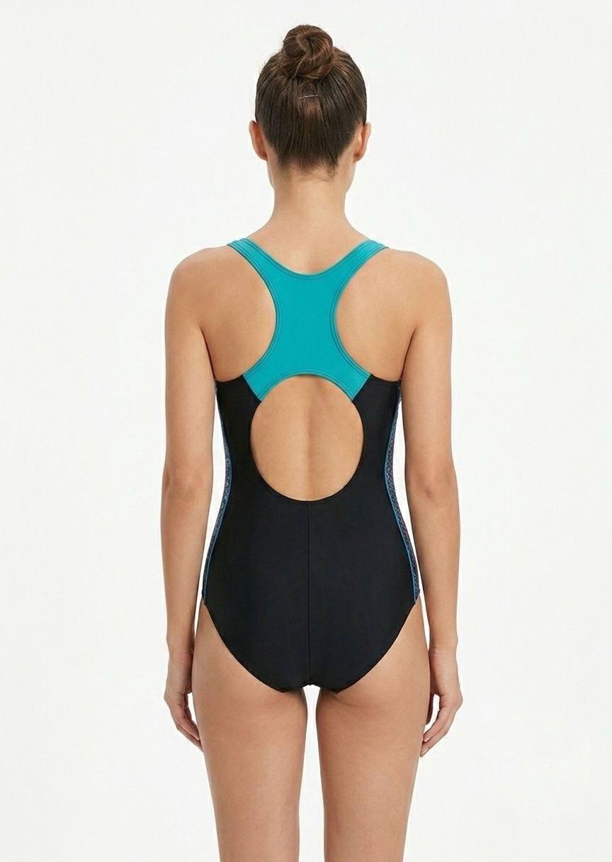 TU BRAND Athletic Racerback One-Piece Swimsuit