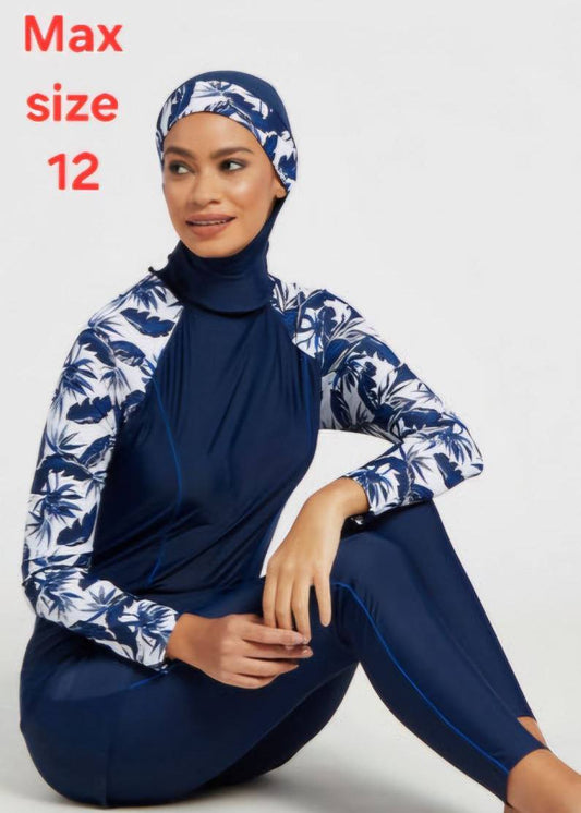 Max Fashion Floral Print Modest Swimwear Set (Burkini)