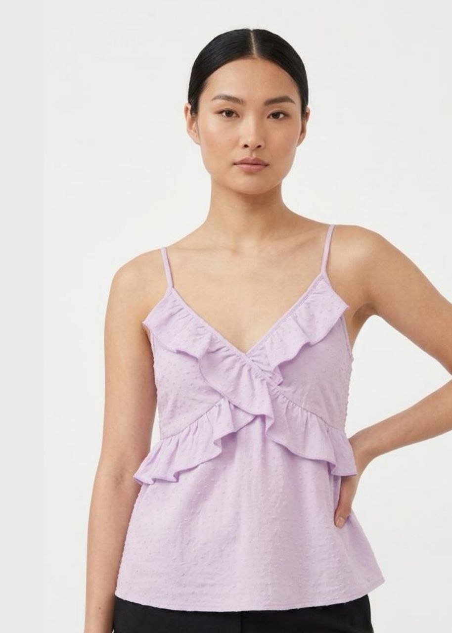 VEROMODA– Dobby Ruffled Camisole Top