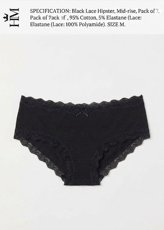 7-Pack Cotton Comfort Panties – Classic Black