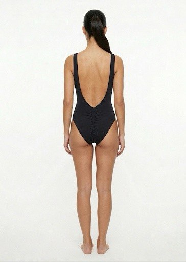 SHEIN Classic Black One-Piece Swimsuit