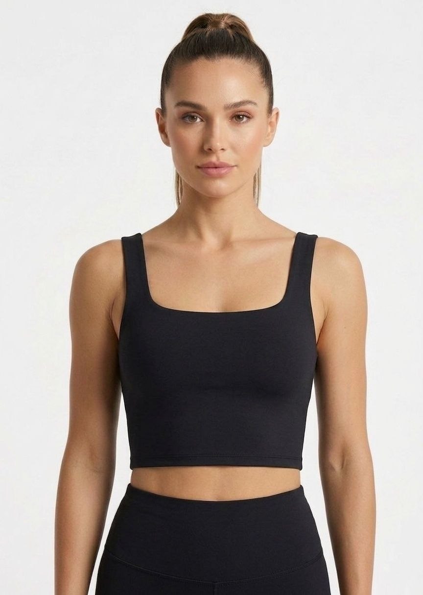 Women's  Square Neck Crop Top