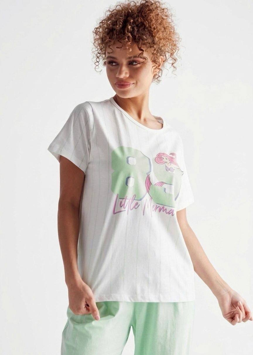 MAX BRAND Little Mermaid Print T-shirt and Pyjama Set
