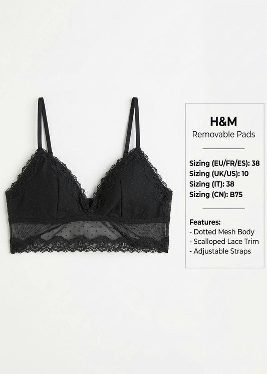 Sleek Seamless Bralette with Removable Pads – Classic Black
