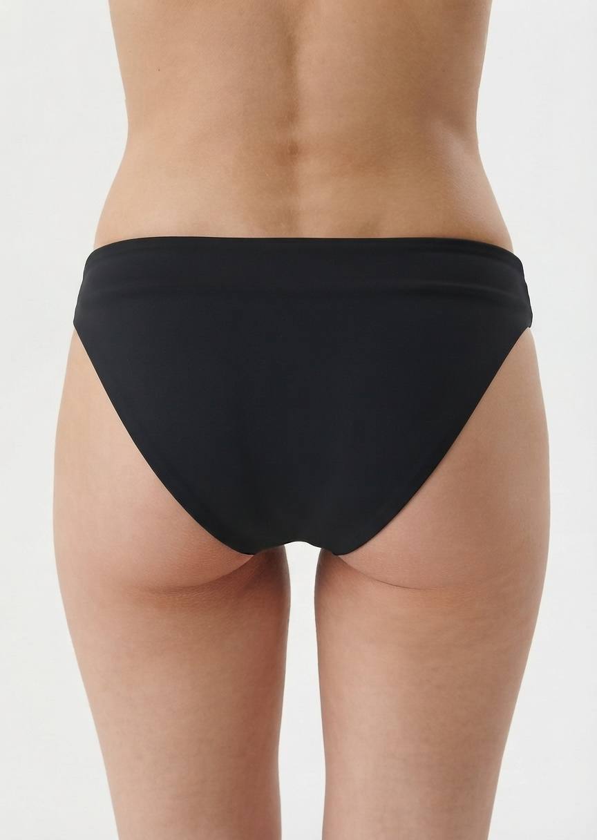 SHEIN Classic Black High-Cut Bikini Bottom