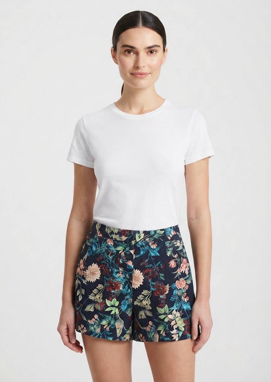 ORSAY  BRAND Women's Floral Print Tailored Shorts - Summer Elegant Style