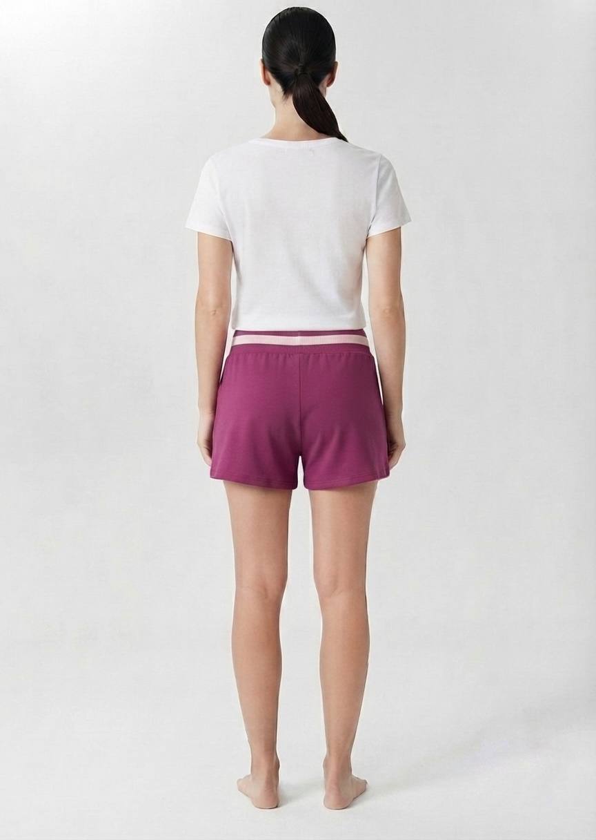 Women's Casual Elastic-Waist Lounge Shorts - Comfortable Summer Wear
