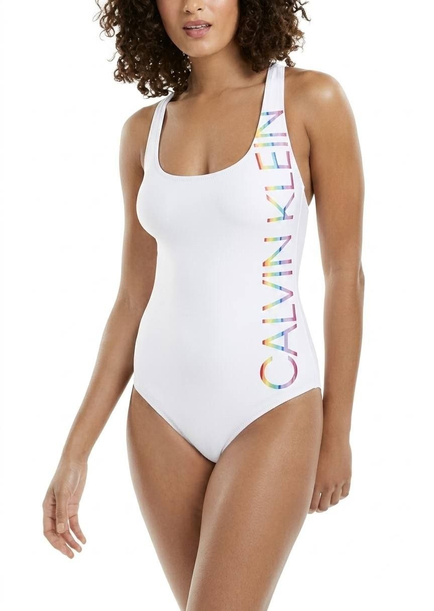 original CALVIN KLEIN Scoop Neck One-Piece Swimsuit