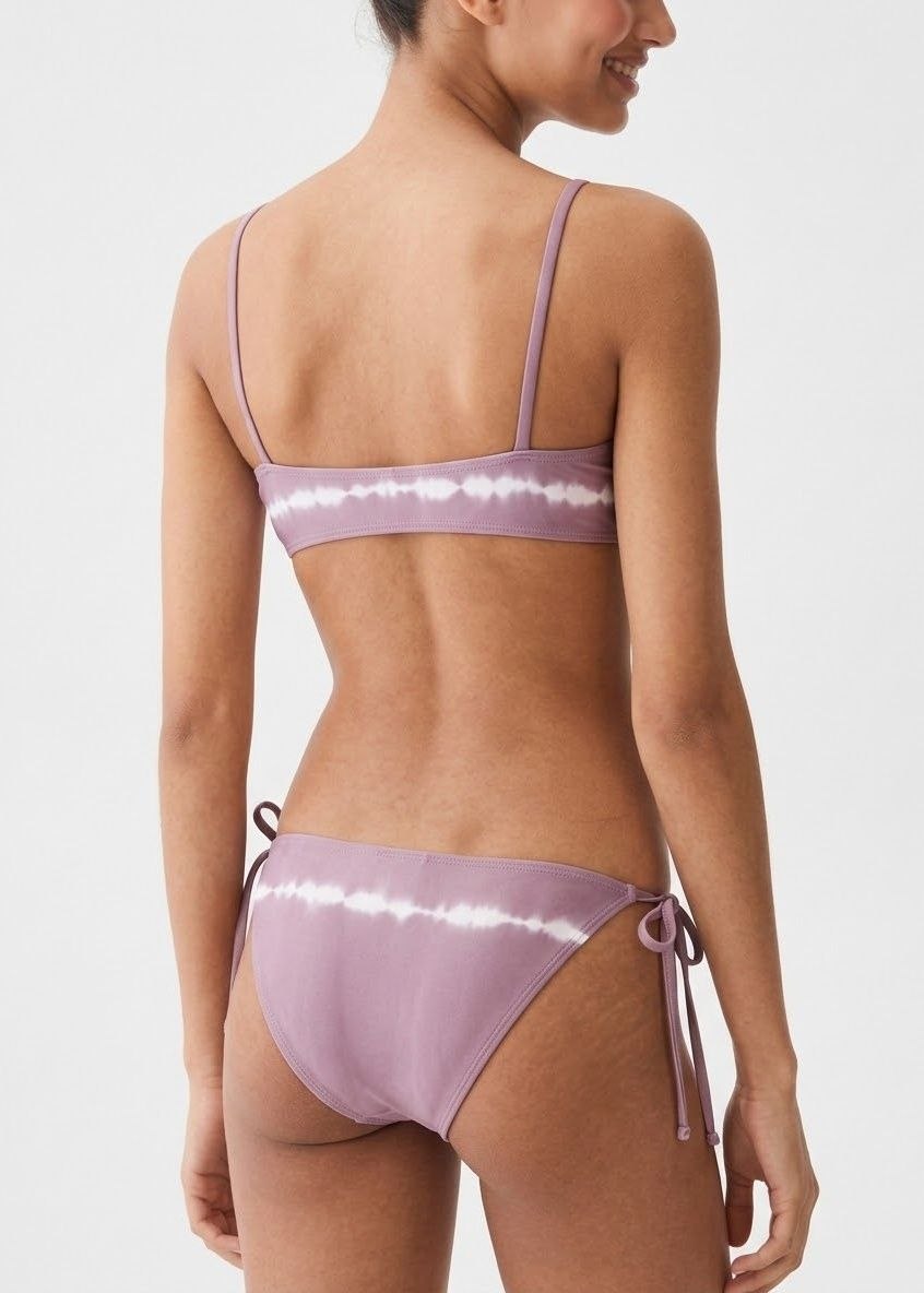 MANGO Tie-Dye Ruched Bikini Set