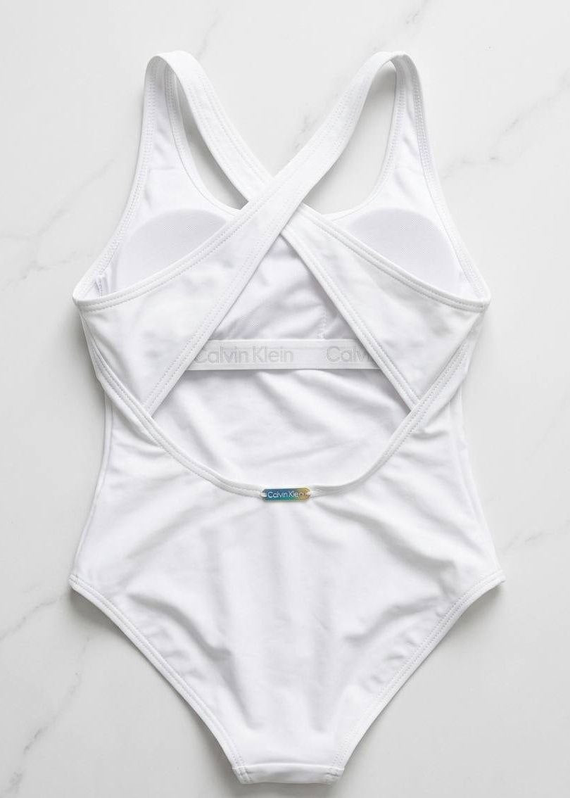 original CALVIN KLEIN Scoop Neck One-Piece Swimsuit