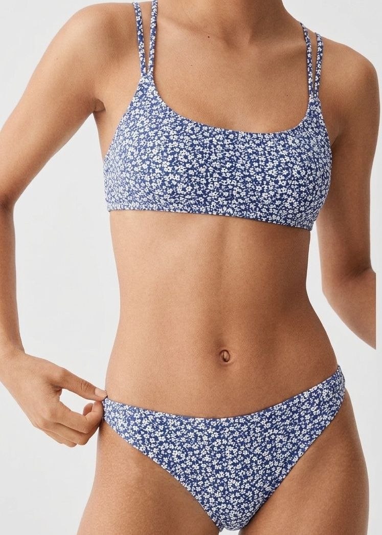 MANGO Floral Print Bikini Set