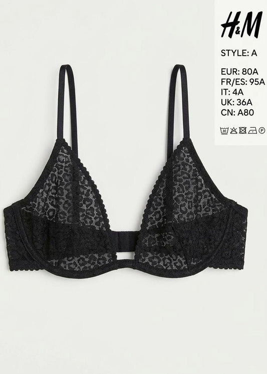 Sleek Microfiber Padded Wireless Bra – Classic Black