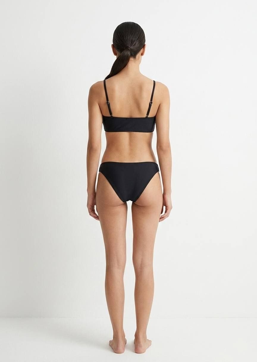 SHEIN Wrap Longline Bikini Set