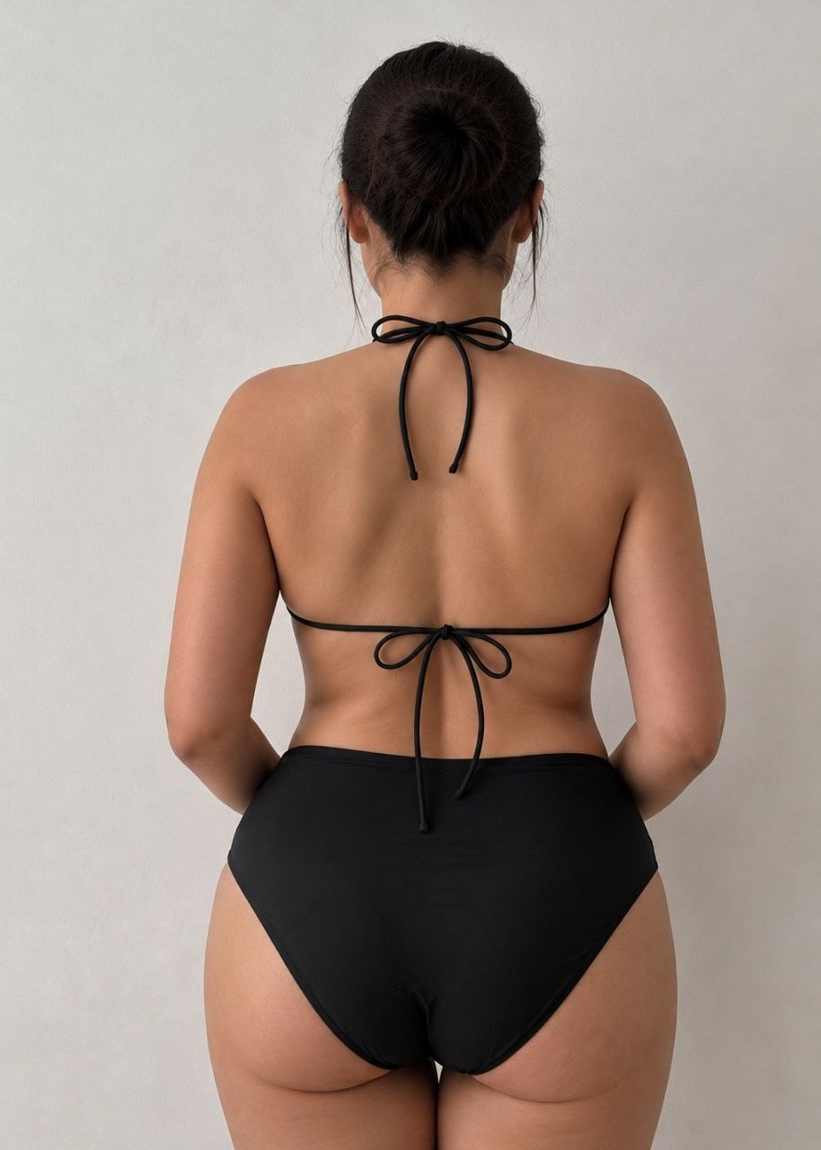 SHEIN Classic Halter Neck High-Waisted Bikini Set
