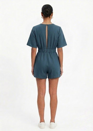 ZARA – Linen Blend Wrap Playsuit
