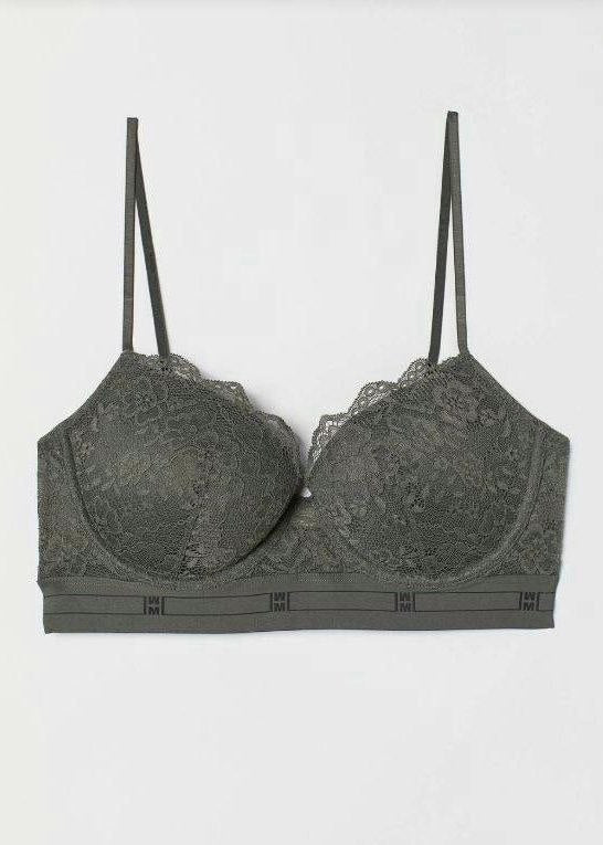 Elegant Floral Lace Balconette Bra – Underwire Support