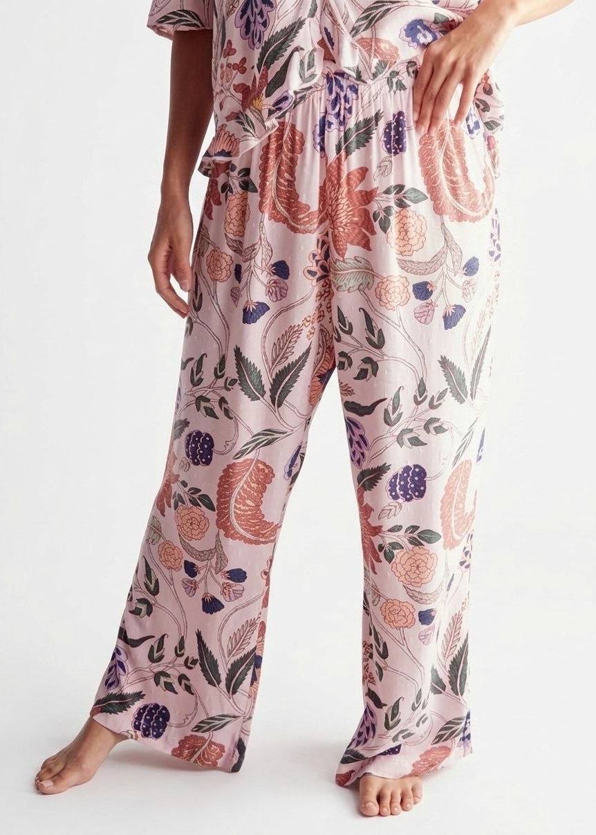 MAX BRAND All-Over Floral Print Pyjama Set with Ruffles