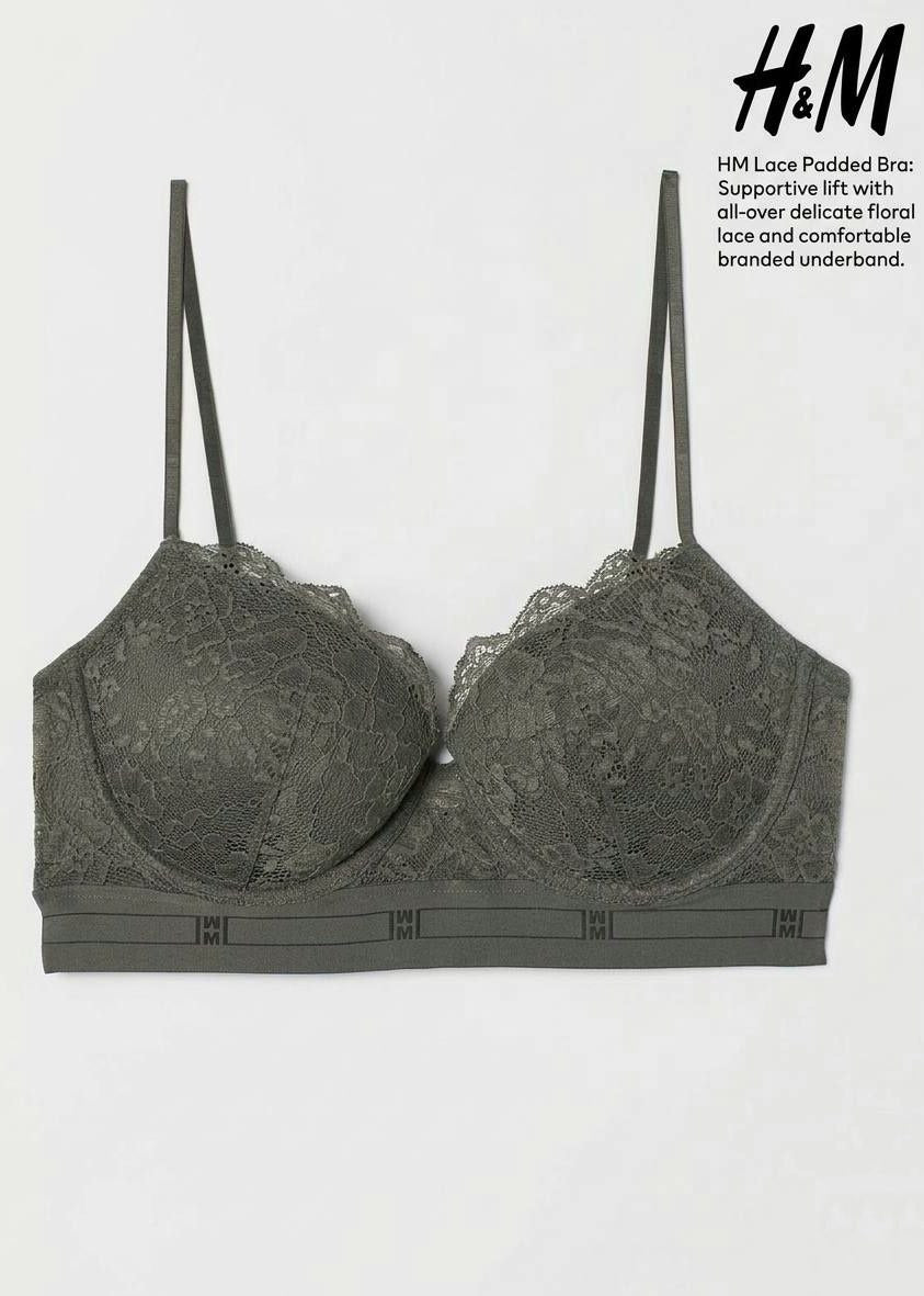 Elegant Floral Lace Balconette Bra – Underwire Support