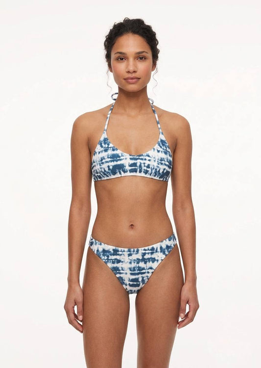 MANGO BRAND Tie-Dye Halter Bikini Set