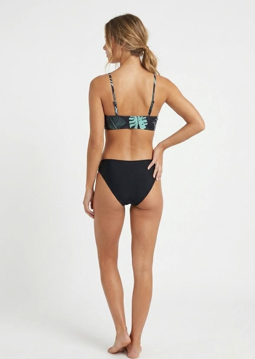SHEIN High-Neck Tropical Print Bikini Set