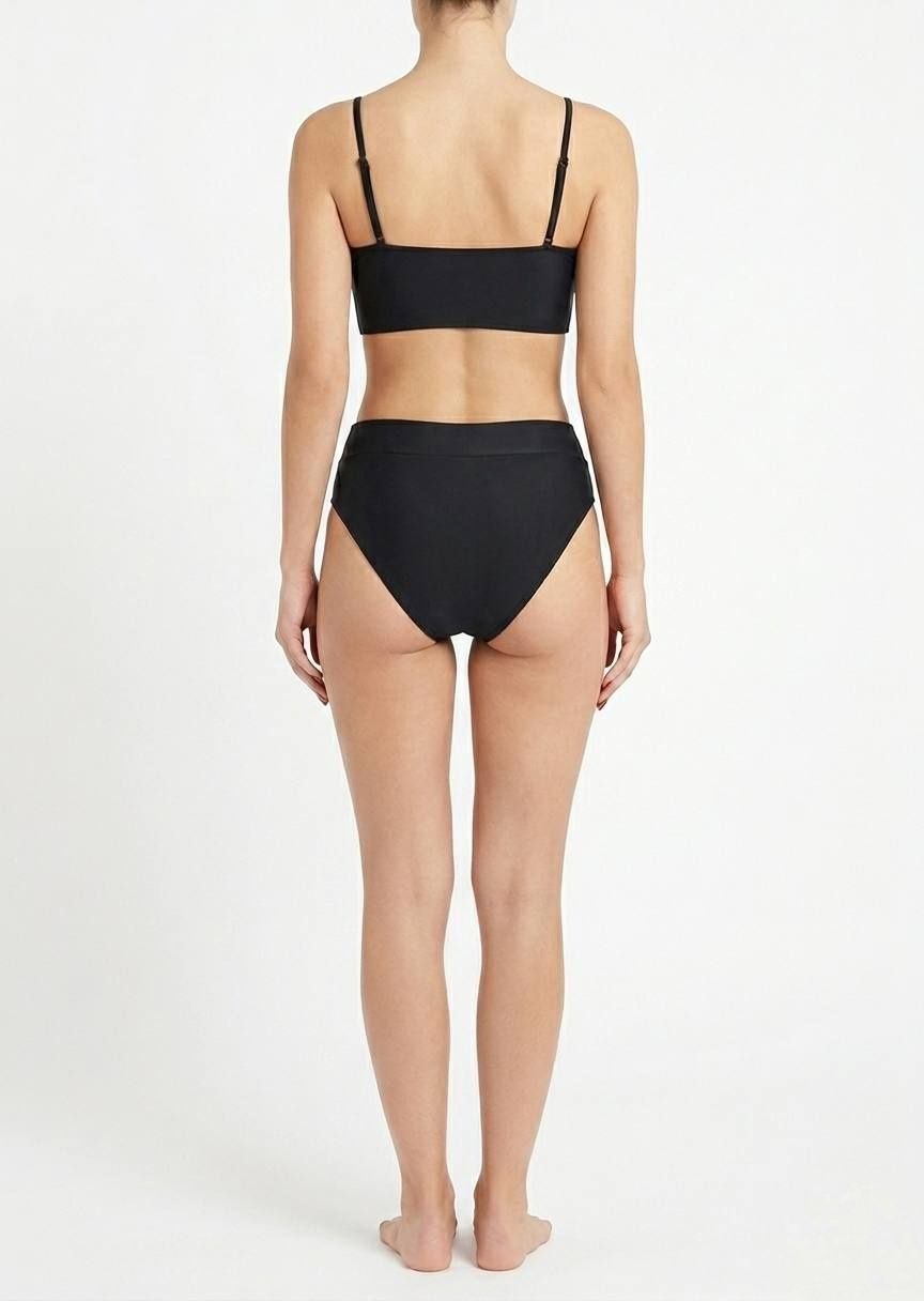 SHEIN High-Waisted Bandeau Bikini Set