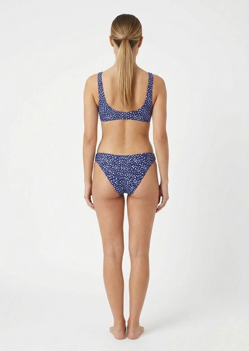 SHEIN Polka Dot Front-Tie Bikini Set