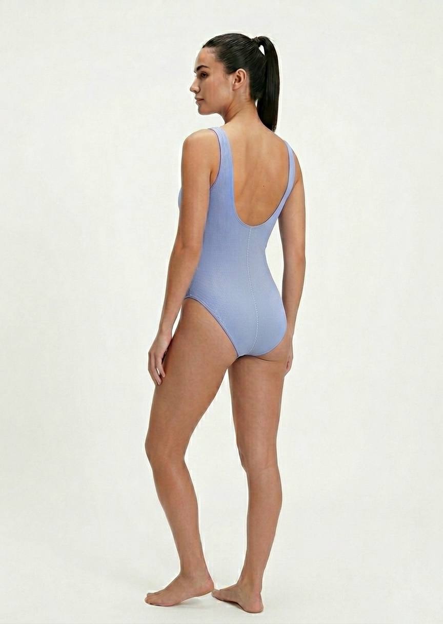 SPEEDO BRAND Classic Scoop-Neck One-Piece Swimsuit