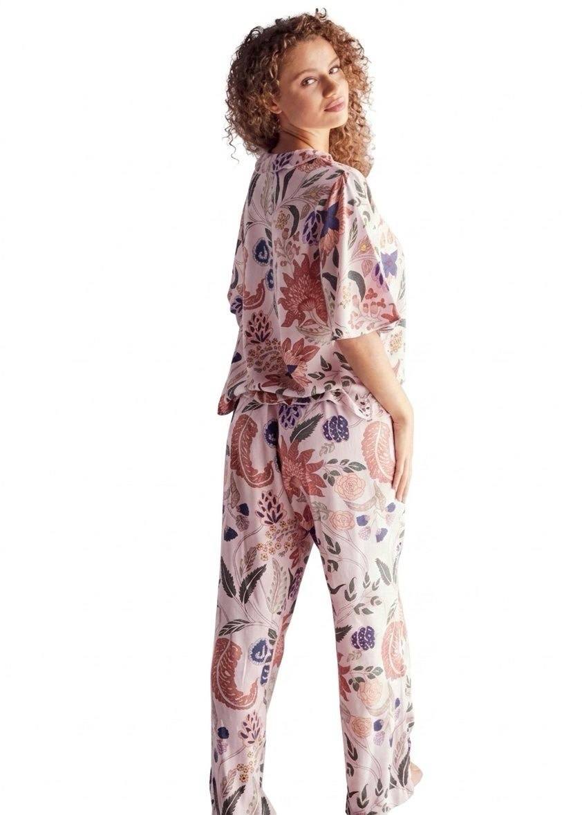 MAX BRAND All-Over Floral Print Pyjama Set with Ruffles
