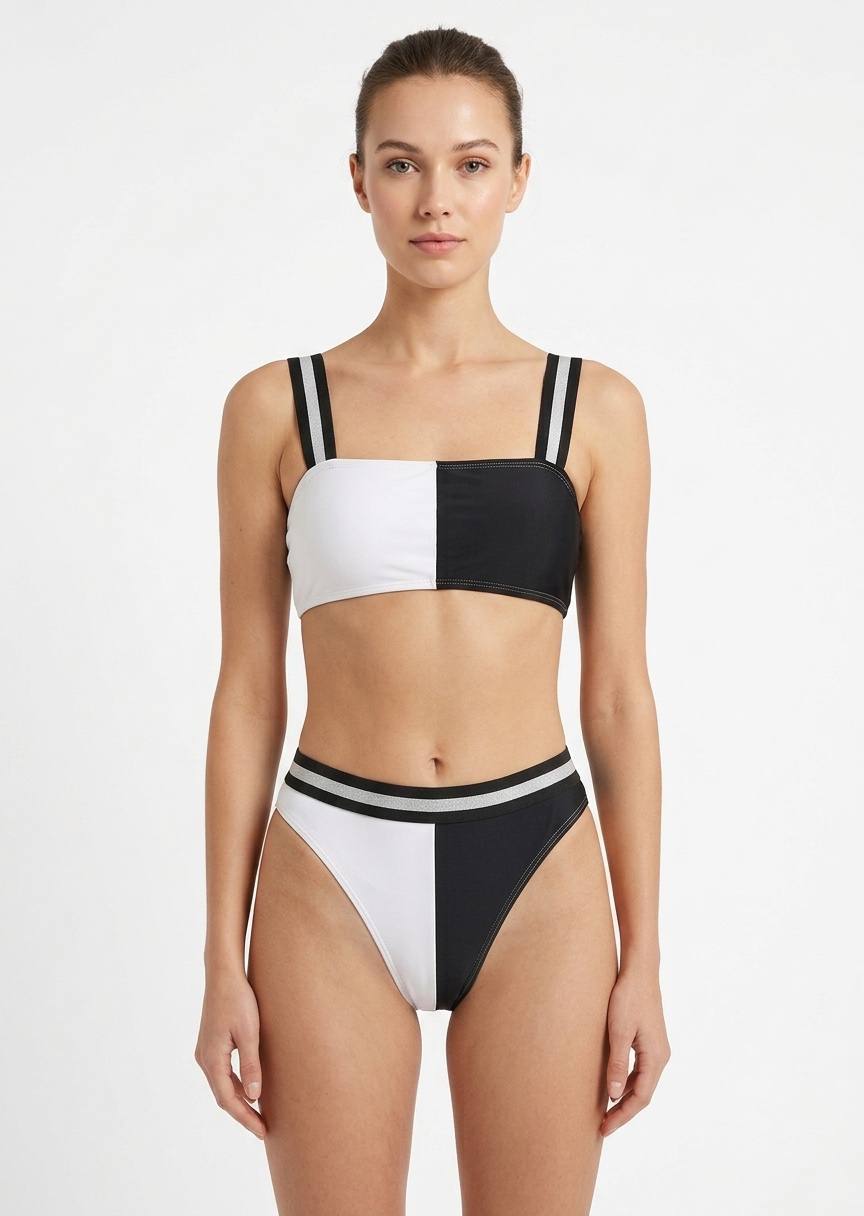 SHEIN Colorblock Two-Piece Bikini Set